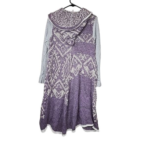 Free People White Moon Hooded Cardigan Sweater - Picture 3 of 10